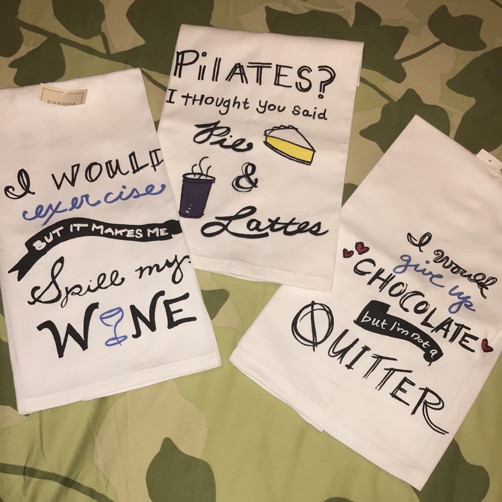 Witty Kitchen Towel Trio